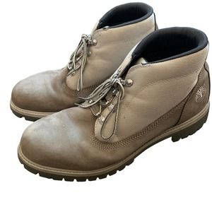 Timberland | men's lace up workbook size 12 light brown Premium Leather